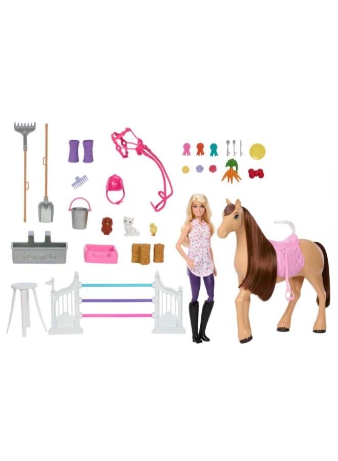 Barbie Mysteries: The Great Horse Chase Stable Playset With Doll, Toy Horse & Accessories
