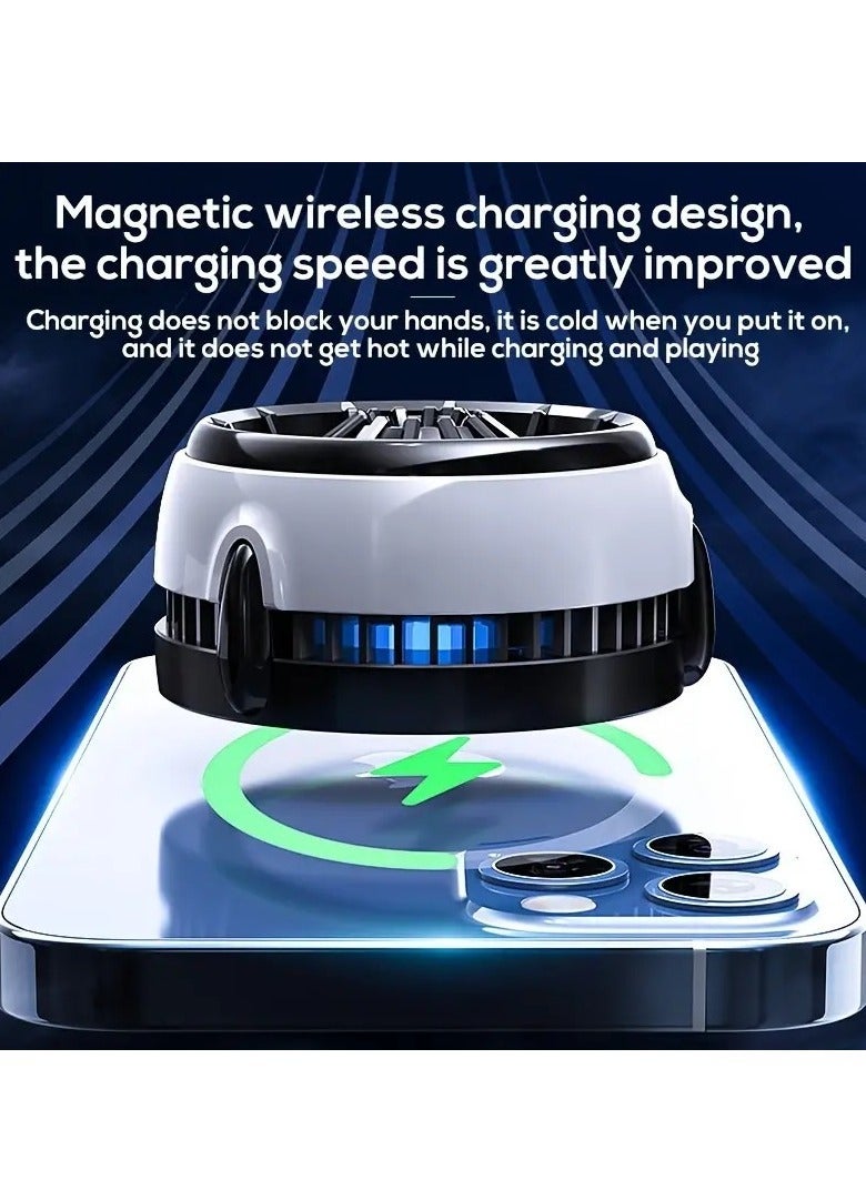 CX03 Cell Phone Semiconductor Magnetic Cooling Fan Radiator  Wireless Charging Function for PUBG Game Cooler for IOS Android