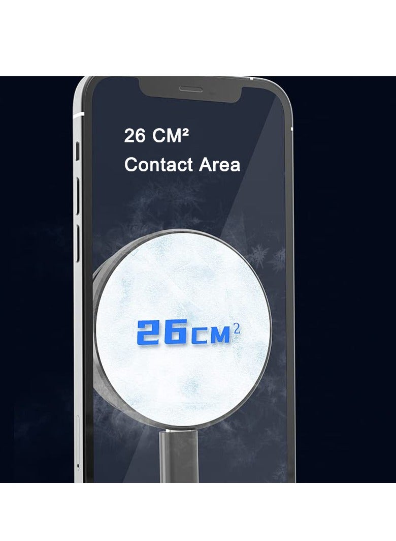 Cell Phone Magnetic Cooler, Cell Phone Cooling Fun Portable Mobile Phone Radiator Cooling Fan, Gaming Semiconductor Cooling for iPhone iOS for Android and Tablet for ipad