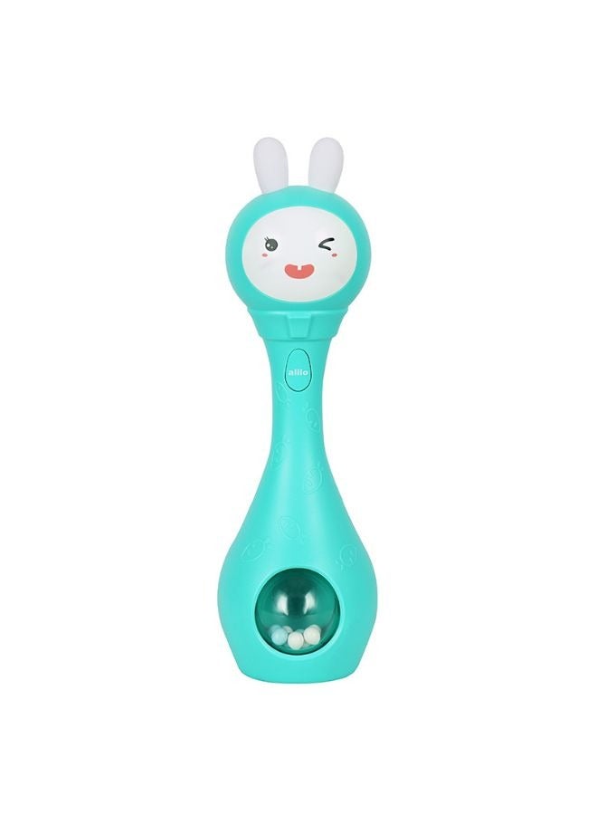 Bunny Baby Rattle Shaker and Teether Toy – Electronic Rattle with Music & Light, 9 Educational Color Learning Features for 0-12 Months – Ideal Gift for Newborns and Toddlers