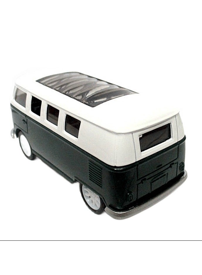 1:35 Alloy Bus Model Children's Toy Van - Pull Back Van Green