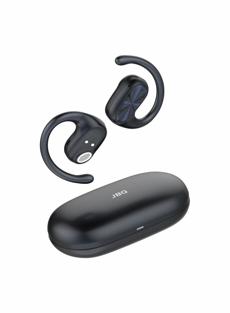 Open-Ear Headphones, Ultra Comfort, Ergonomic Ear Hook, Balanced Sound, 7H Music Playing Time AB-125