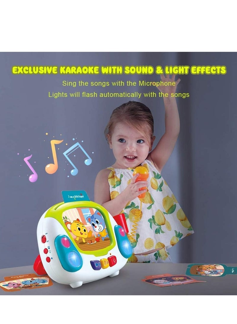 Baybee Karaoke Singing Machine Musical Toys for Kids with Singing, Recoding, Microphone & Voice Change Function Early Learning Educational Development Toys for Kids 2+ Years Boys Girls