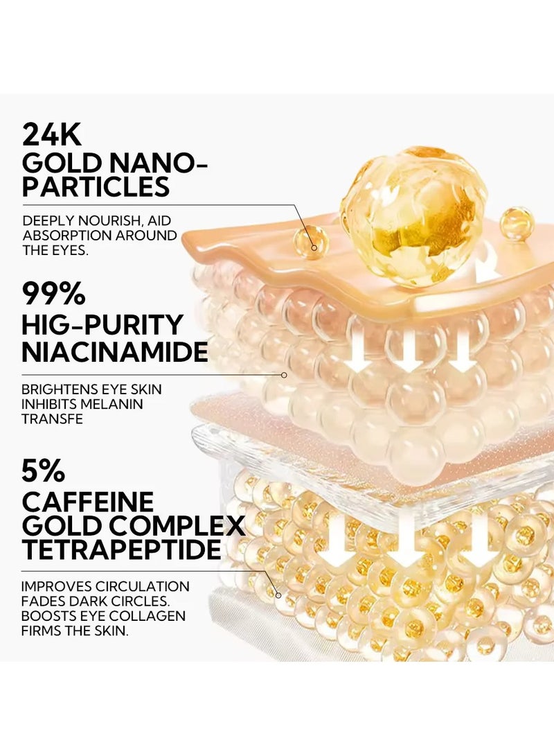 Lanbena 24K Gold Hydra-Gel Eye Patches 60Pcs/30Pairs