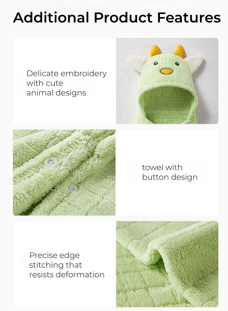 Baby Hooded Bath Towel, Natural Cotton Bamboo Baby Towel, Ultra Absorbent Baby Towel with Ears, Soft Baby Stuff Shower Gifts for Babies, Infant, Toddler and Kids Fox Style