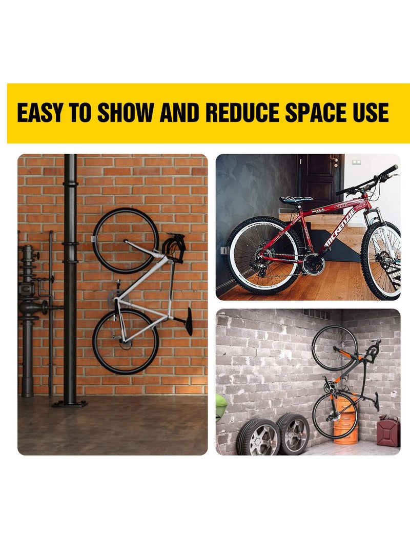 2 Pcs Bike Wall Mount Storage for home, Adjustable Bicycle Clip Hook for Home,  Basement or Garages, Wall Race Save Space and Easy to Hold Exhibition, Cycling Hanger