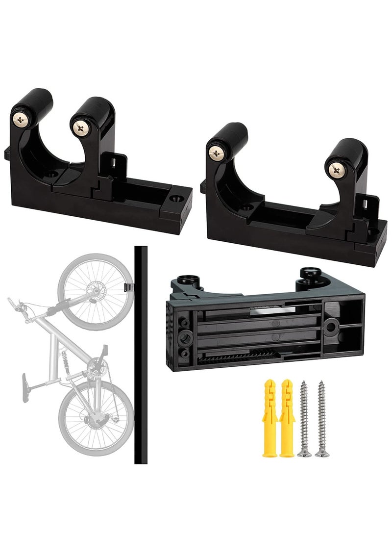 2 Pcs Bike Wall Mount Storage for home, Adjustable Bicycle Clip Hook for Home,  Basement or Garages, Wall Race Save Space and Easy to Hold Exhibition, Cycling Hanger