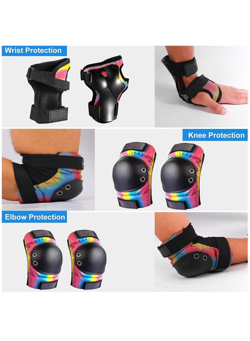 Knee Pad Elbow Pads Wrist Pads Set, Sports Protective Gear Set Teens Adult Knee Elbow Wrist Pads Protection Equipment for Bicycle Skateboard Balance Bike Skiing Extreme Sports Size: M