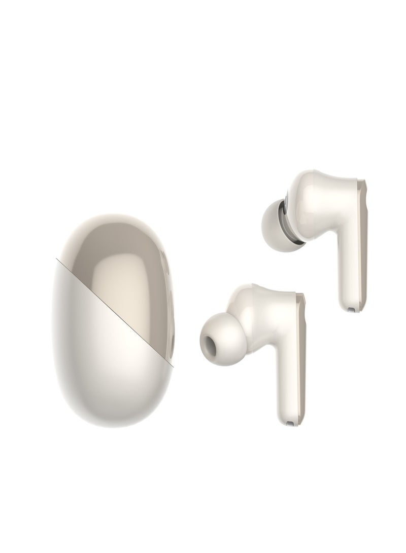 Wireless Earbuds, Bluetooth Headphones with ENC Noise Canceling Translucent Earphones, Active Noise Cancellation 1.5 Hours Charging Time 7Hours Music Playing AB-120C