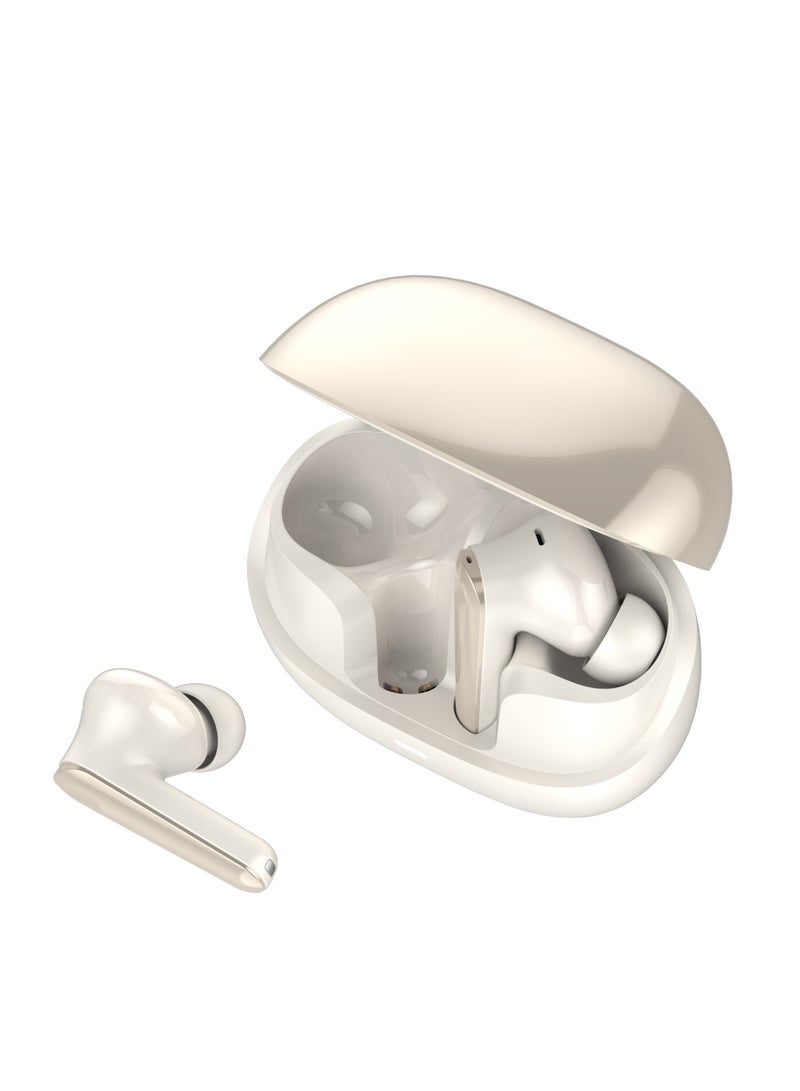 Wireless Earbuds, Bluetooth Headphones with ENC Noise Canceling Translucent Earphones, Active Noise Cancellation 1.5 Hours Charging Time 7Hours Music Playing AB-120C