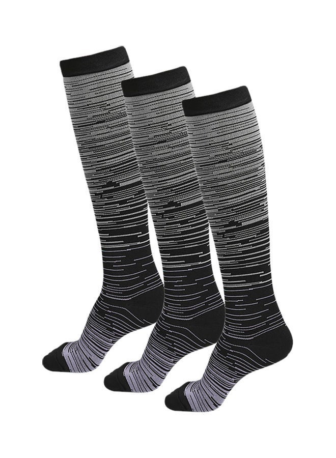 Pair Of 3 Cycling Stockings Socks L