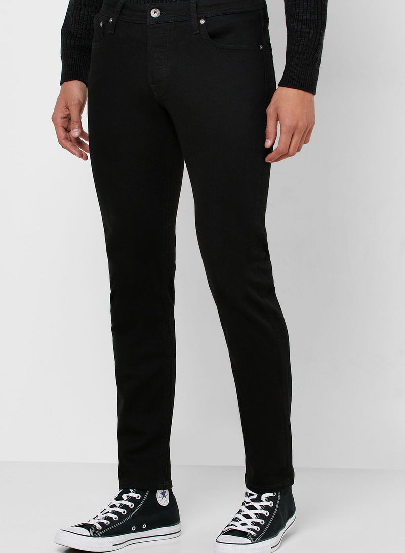 Stylish Slim Fit Jeans Black