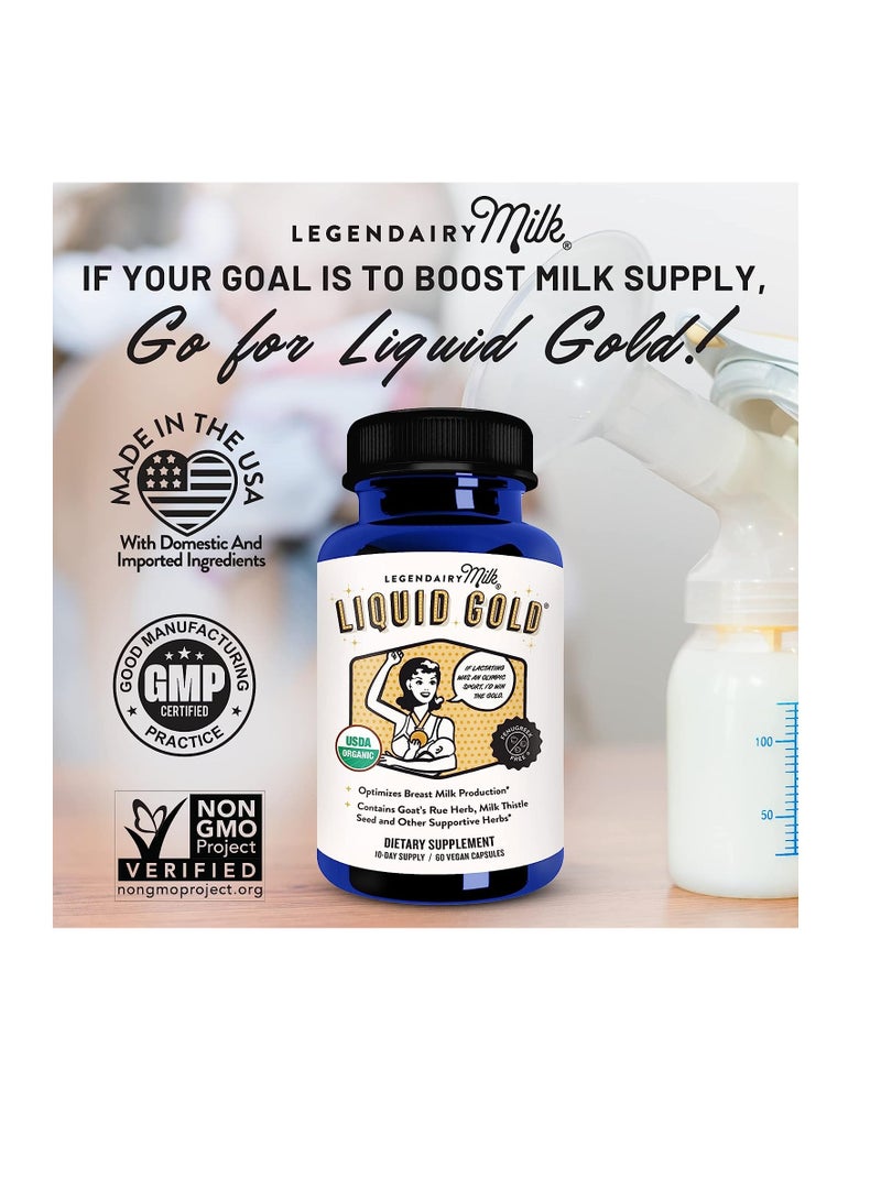 Liquid Gold Lactation Supplement 60 Vegan Capsules