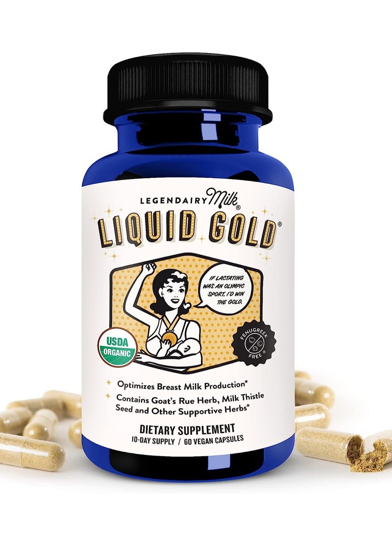 Liquid Gold Lactation Supplement 60 Vegan Capsules