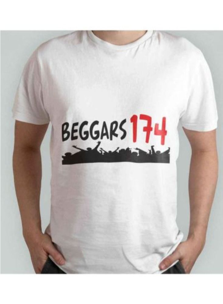 Beggars 174 Imran Khan PTI Pakistan Support Freedom Crew Neck Short Sleeve T-Shirt - White