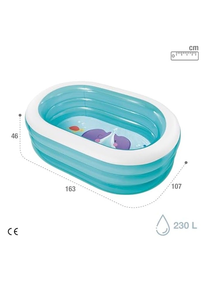 57482NP Oval Whale Fun Pool (ASSSORTED MODEL)