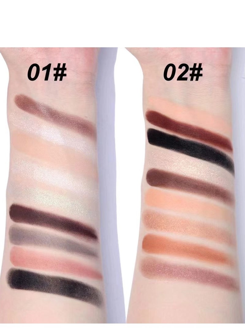 Maffick Makeup: 9-Color Eyeshadow Palette - Matte & Pearl Finish for Diversified Vibrant Looks