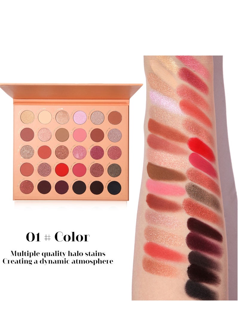 MAFFICK Luxurious Eye Makeup Palette: 30-Color-Rich Matte, Shimmer, and Metallic Shadows for Enduring Elegance