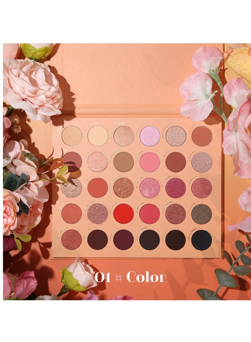 MAFFICK Luxurious Eye Makeup Palette: 30-Color-Rich Matte, Shimmer, and Metallic Shadows for Enduring Elegance
