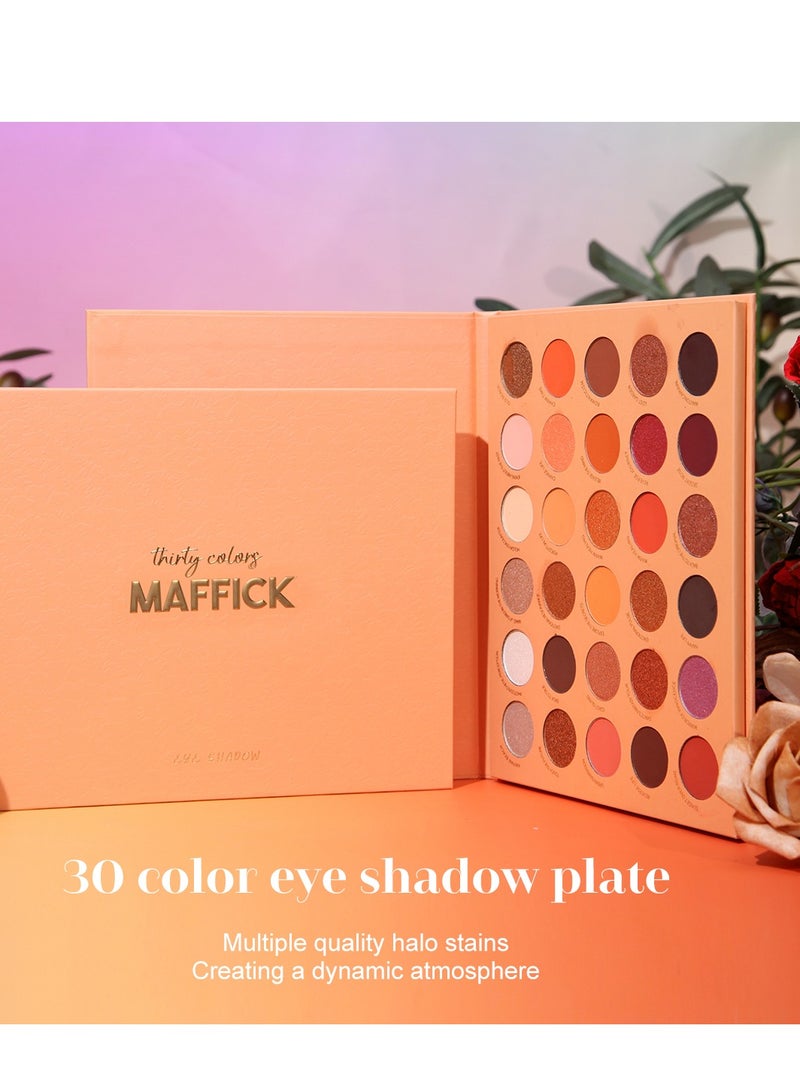 MAFFICK Luxurious Eye Makeup Palette: 30-Color-Rich Matte, Shimmer, and Metallic Shadows for Enduring Elegance