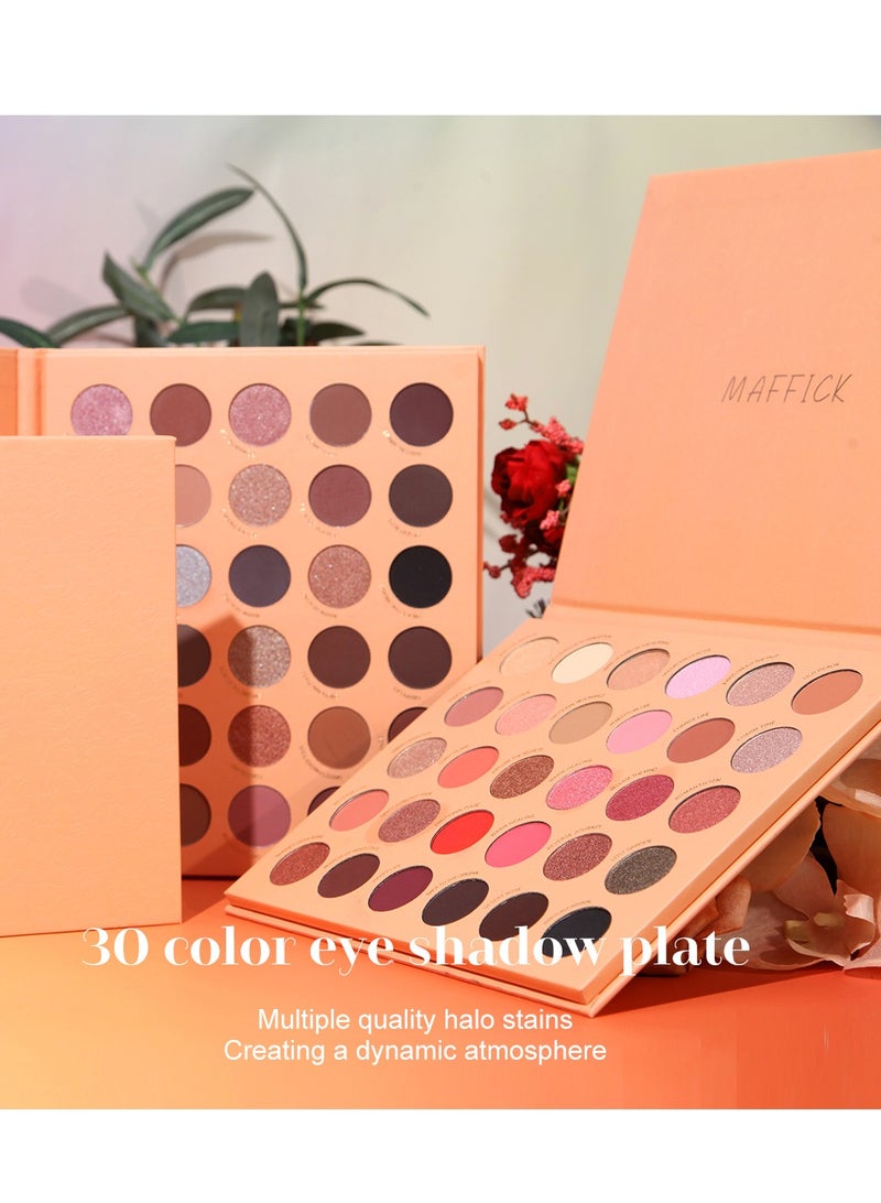 MAFFICK Luxurious Eye Makeup Palette: 30-Color-Rich Matte, Shimmer, and Metallic Shadows for Enduring Elegance