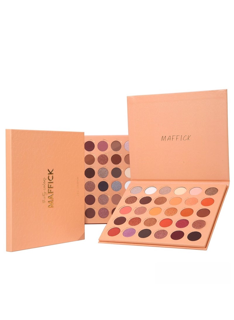 MAFFICK Luxurious Eye Makeup Palette: 30-Color-Rich Matte, Shimmer, and Metallic Shadows for Enduring Elegance