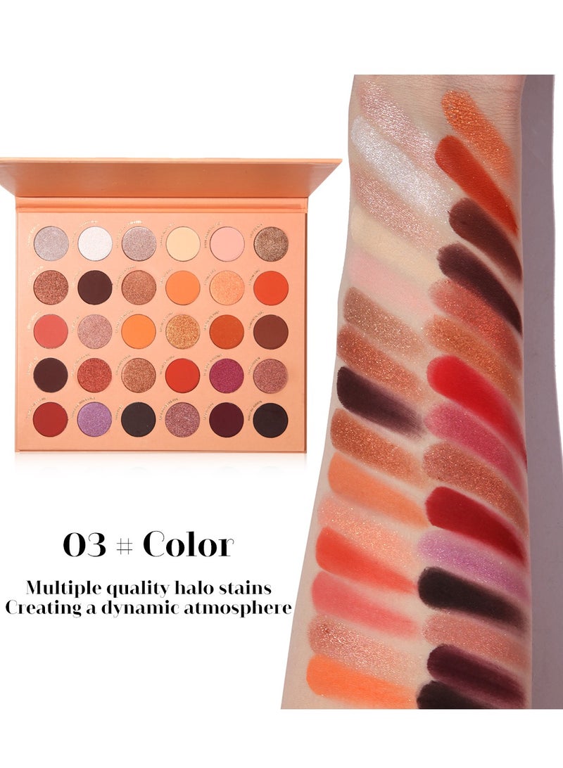 MAFFICK Luxurious Eye Makeup Palette: 30-Color-Rich Matte, Shimmer, and Metallic Shadows for Enduring Elegance