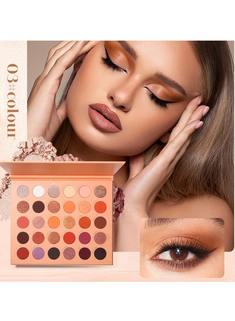 MAFFICK Luxurious Eye Makeup Palette: 30-Color-Rich Matte, Shimmer, and Metallic Shadows for Enduring Elegance