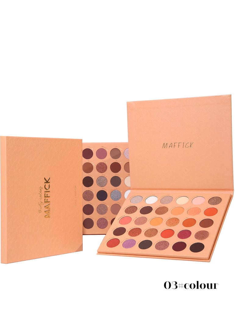 MAFFICK Luxurious Eye Makeup Palette: 30-Color-Rich Matte, Shimmer, and Metallic Shadows for Enduring Elegance