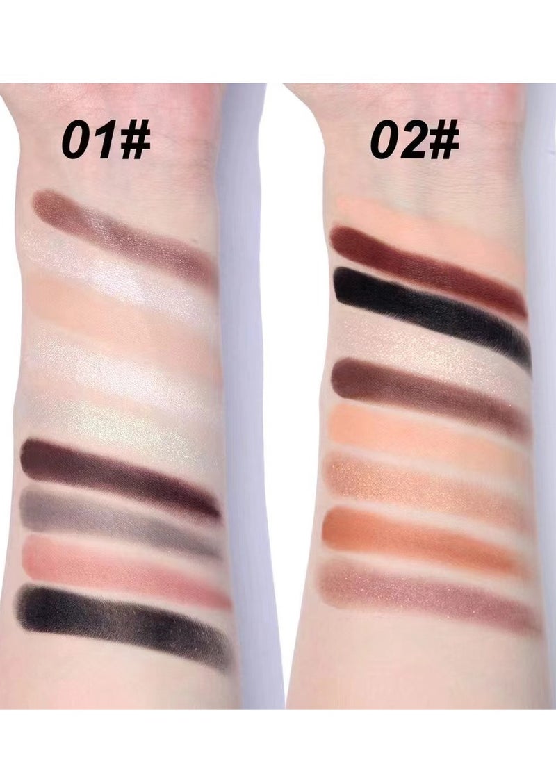 Maffick Makeup: 9-Color Eyeshadow Palette - Matte & Pearl Finish for Diversified Vibrant Looks