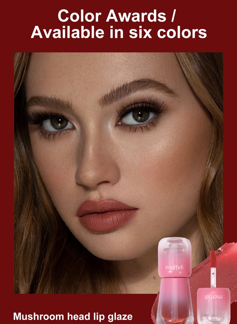 Maffick Lip Glaze Lipstick: Long-lasting, Non-sticking, Waterproof Lip Gloss