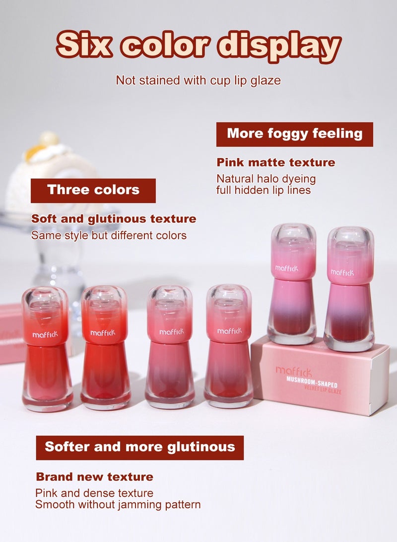 Maffick Lip Glaze Lipstick: Long-lasting, Non-sticking, Waterproof Lip Gloss