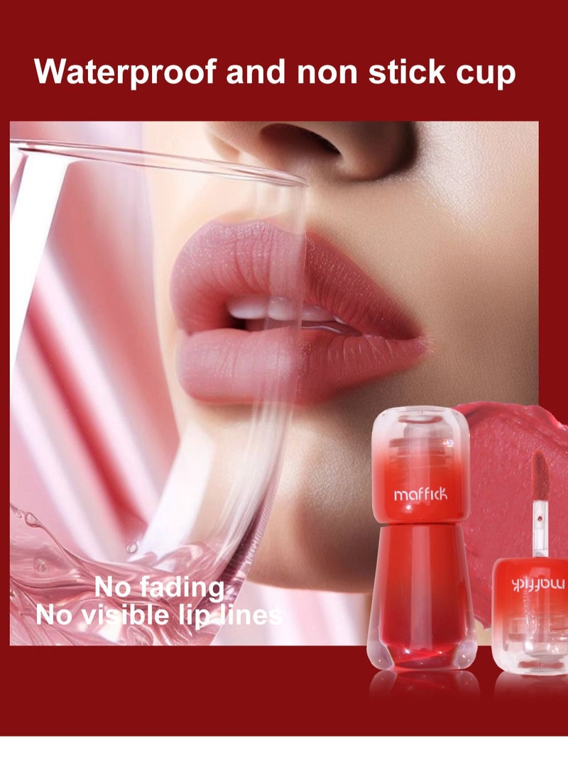Maffick Lip Glaze Lipstick: Long-lasting, Non-sticking, Waterproof Lip Gloss
