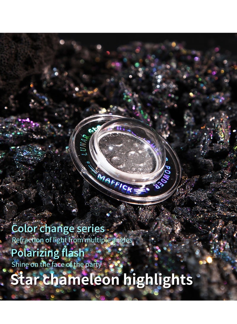 Maffick Highligher  highlighting Powder - Shimmer Face Makeup Compact for a Natural Glow