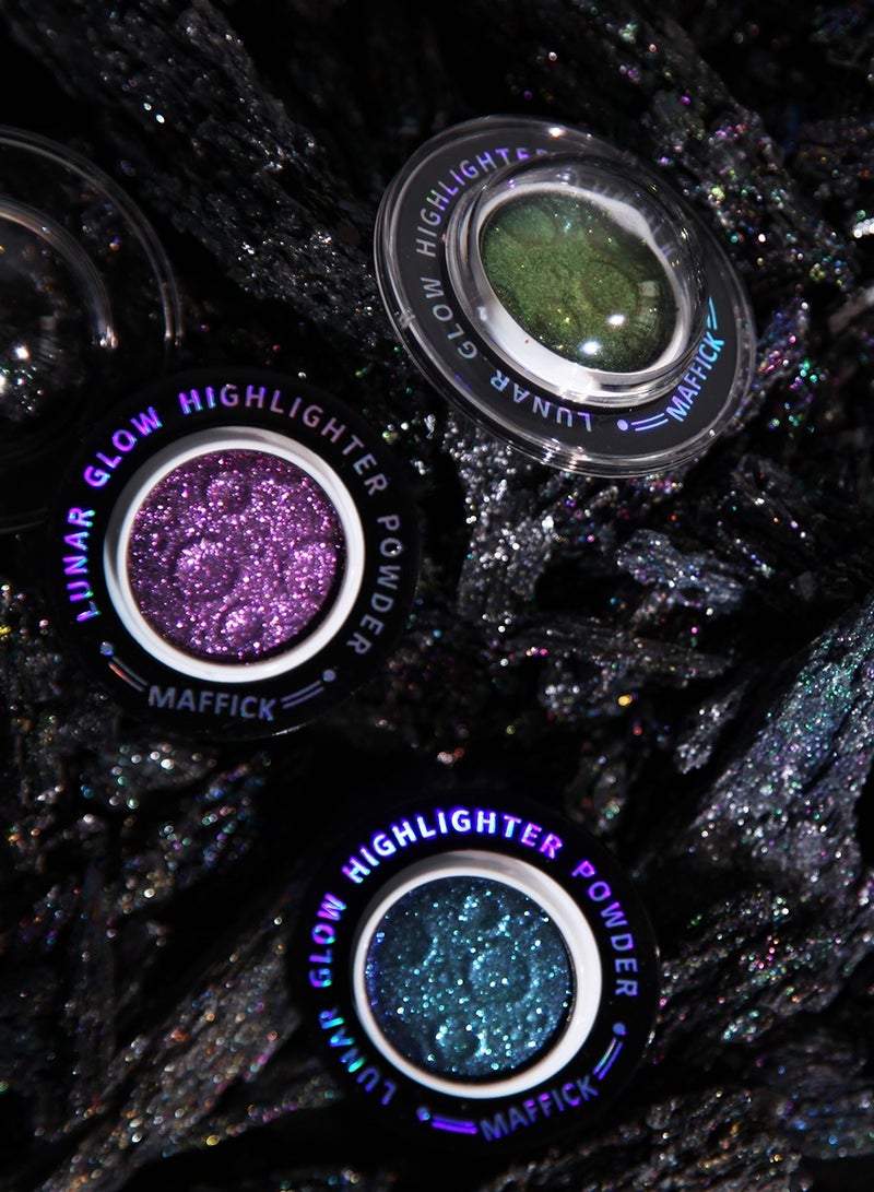 Maffick Highligher  highlighting Powder - Shimmer Face Makeup Compact for a Natural Glow