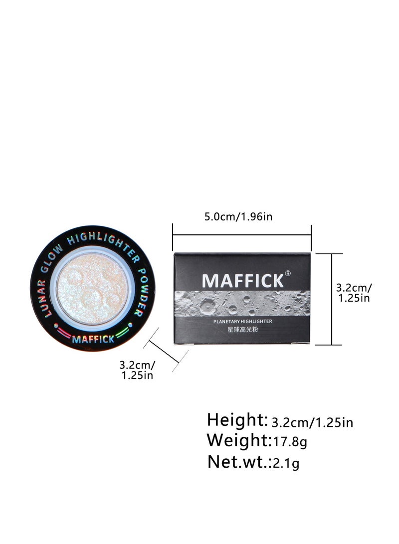Maffick Highligher  highlighting Powder - Shimmer Face Makeup Compact for a Natural Glow