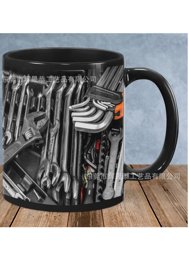 Painted Pottery 2024 new Mechanic's toolbox Ceramic mug