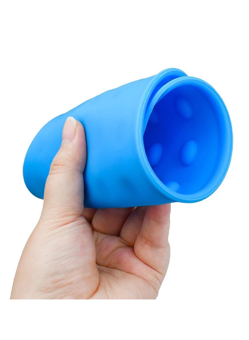 Silicone Iron Rest Pads, Multipurpose Iron Hot Resistant Mat Protective Pads for Ironing Board, Silicone Heat Resistant Mat for Flat Irons, Curling Irons, Blue, 2 Pcs