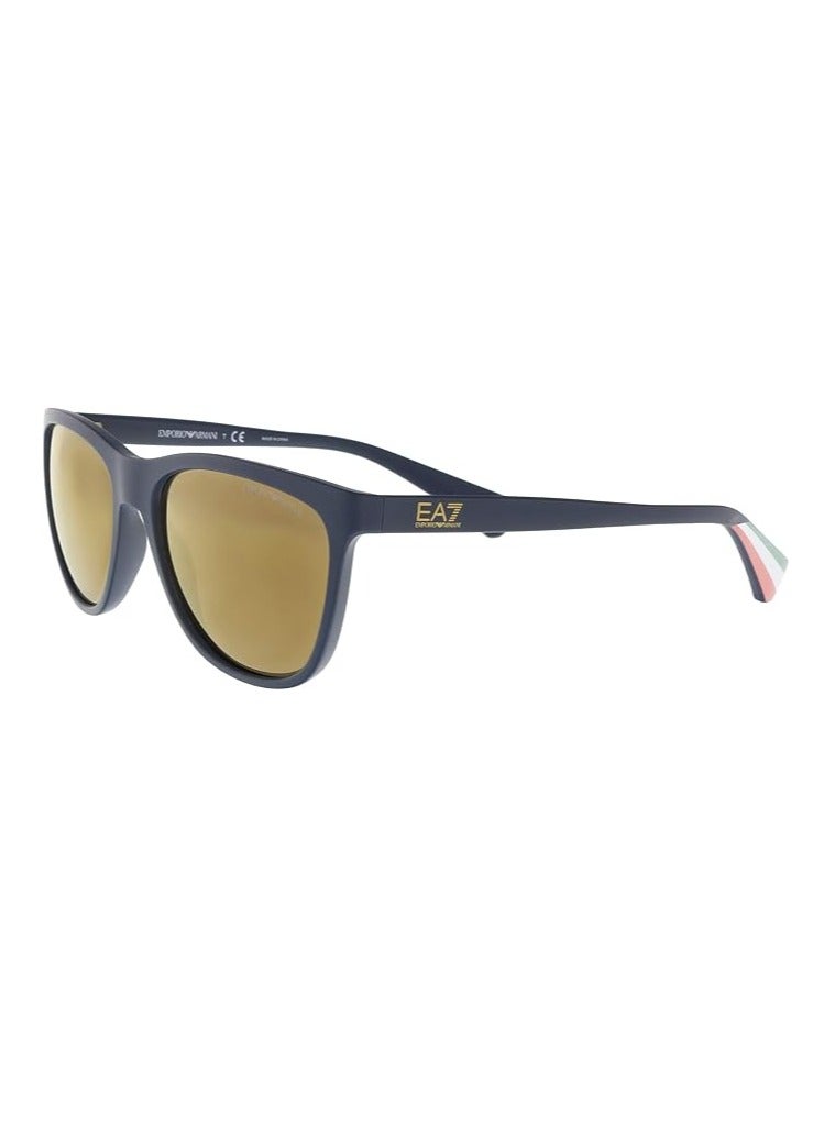 ARMANI Unisex Black Square Sunglasses with Brown lenses 0EA4053