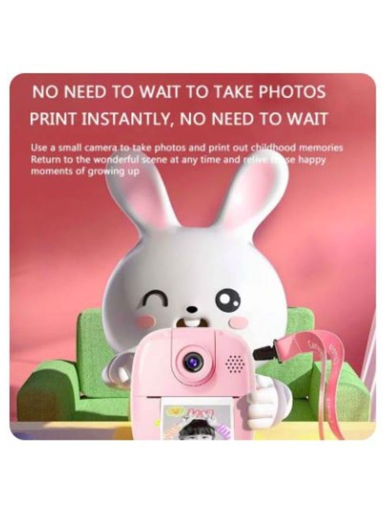 Kids Instant Camera Thermal Printer Paper Photo Video Cameras Record Hd Children Digital Camera Print Camara