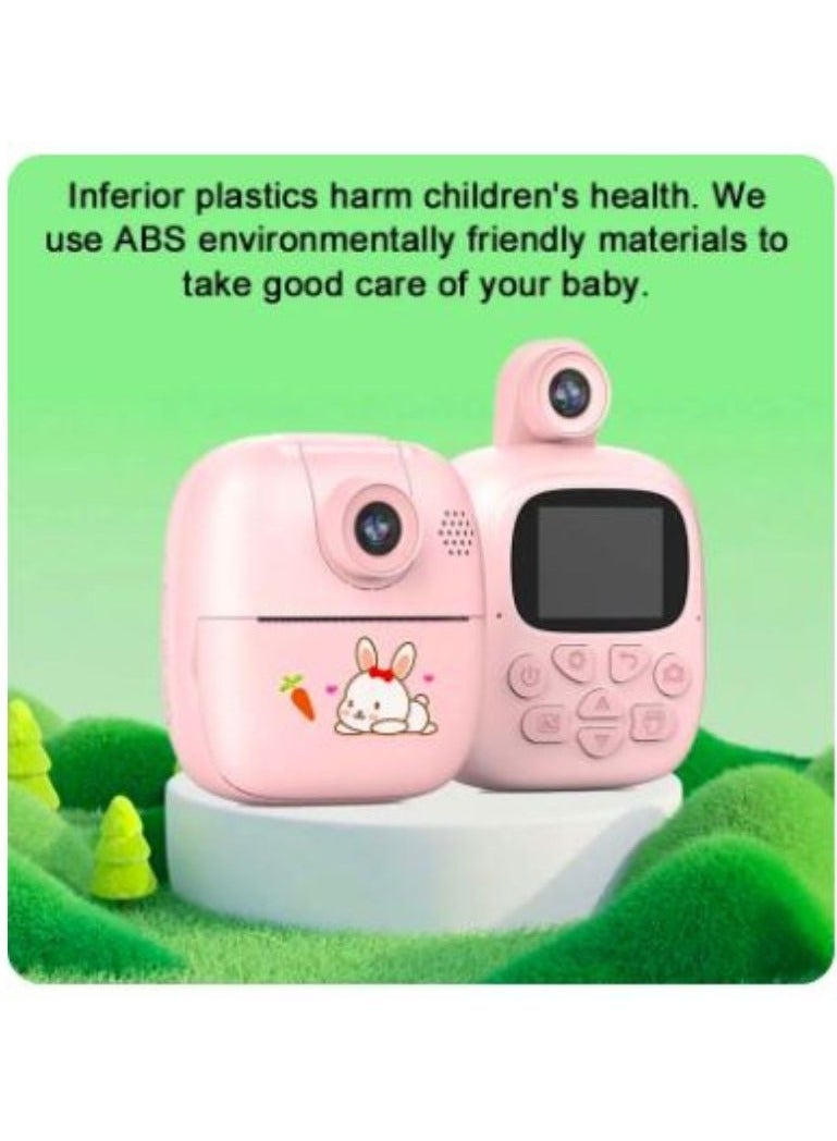 Kids Instant Camera Thermal Printer Paper Photo Video Cameras Record Hd Children Digital Camera Print Camara