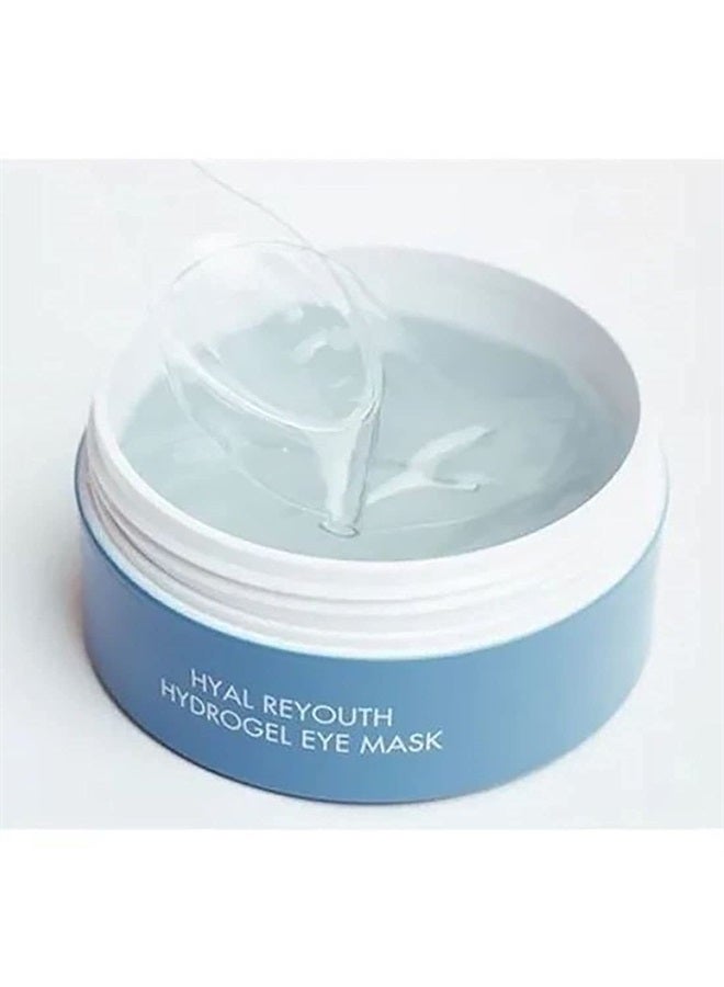 60 Pads Hyal Reyouth Hydrogel Eye Mask 90g Brightening, Moisturizing Sleeping Mask with Hyaluronic AcidㅣFirming Eye Gel TreatmentㅣAnti-AgingPatches for Dark Circles, Wrinkles