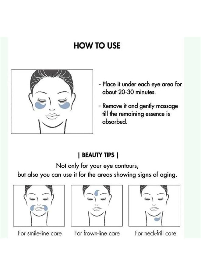 60 Pads Hyal Reyouth Hydrogel Eye Mask 90g Brightening, Moisturizing Sleeping Mask with Hyaluronic AcidㅣFirming Eye Gel TreatmentㅣAnti-AgingPatches for Dark Circles, Wrinkles