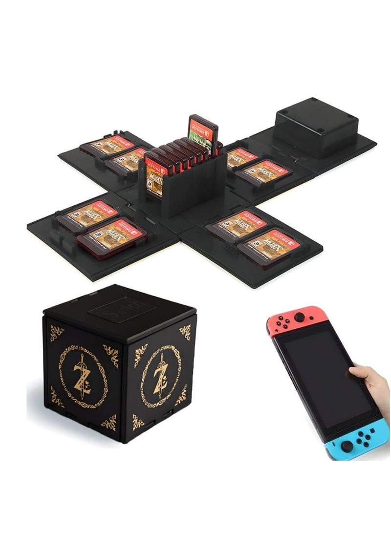 Game Card Case for Nintendo Switch 16 Slots Game Cards Holder Cube Portable Game Card Storage Box