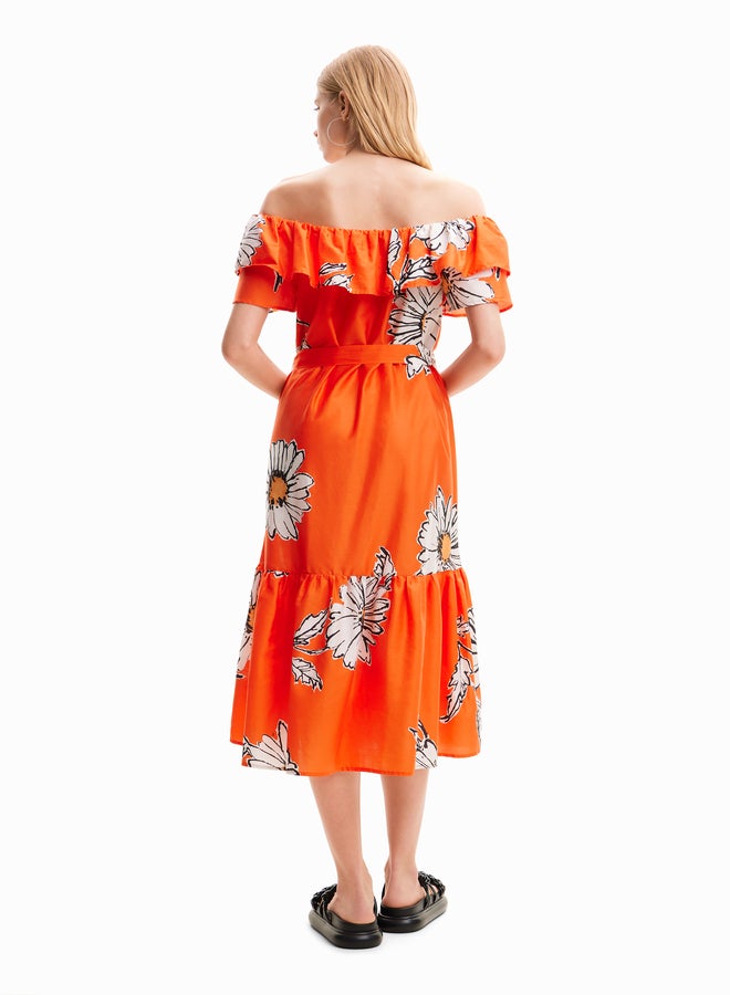 Daisy Ruffle Midi Dress