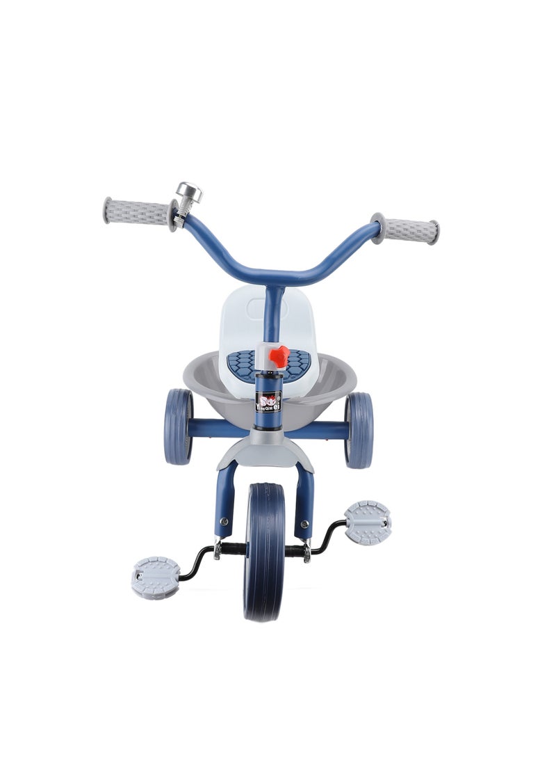 Toddler Tricycle to Avoid Rollover, Anti-Skid, Silent Wheel Adjustment Chair, Children's Tricycle Toy, 40kg Load-Bearing Blue