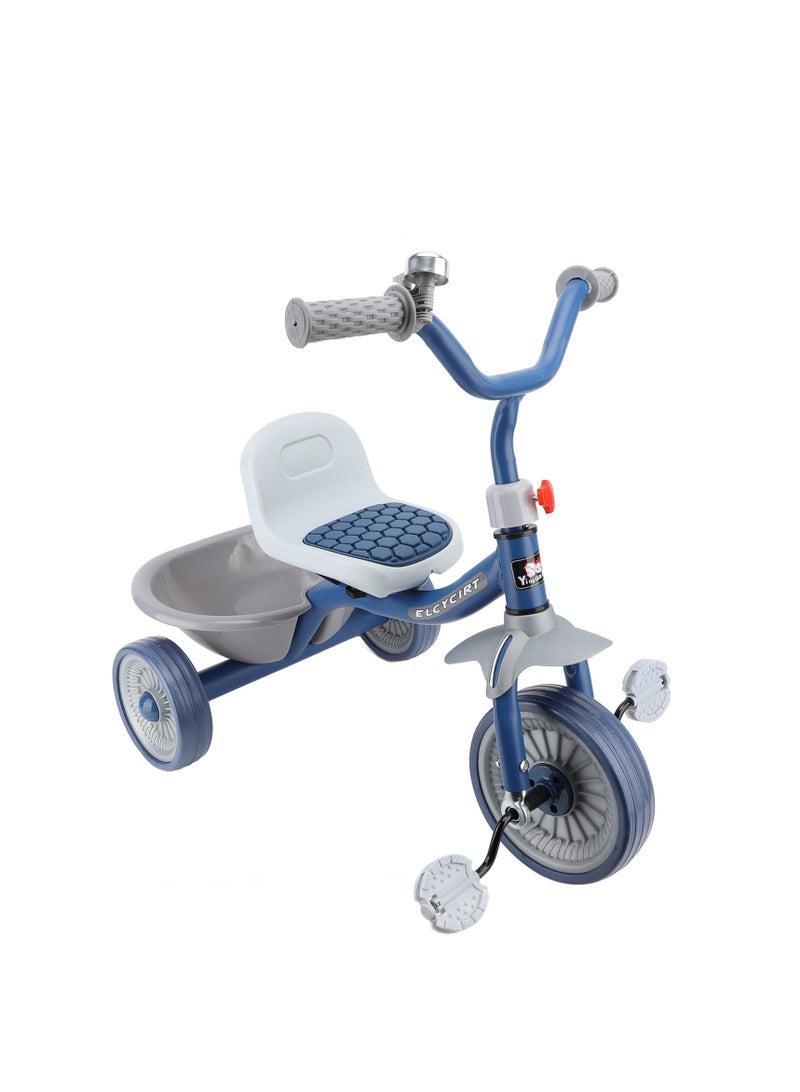 Toddler Tricycle to Avoid Rollover, Anti-Skid, Silent Wheel Adjustment Chair, Children's Tricycle Toy, 40kg Load-Bearing Blue