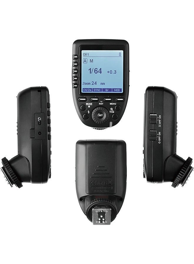 Godox Xpro-C TTL Wireless Flash Trigger Compatible for Canon EOS Cameras, Support 1/8000s HSS, 5 Dedicated Groups Buttons, Large Dot-Matrix LCD Display