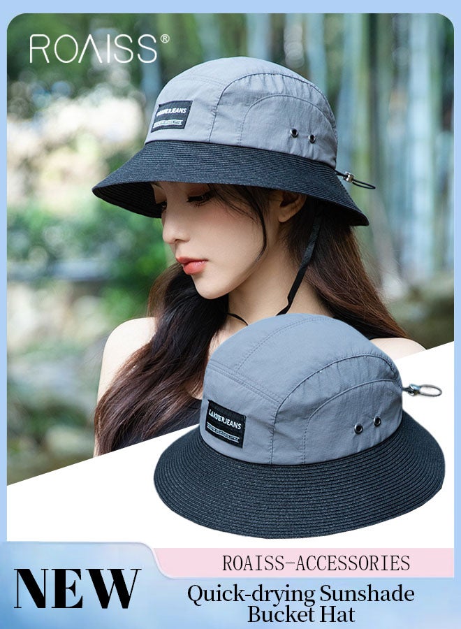 Women's Quick-drying Sunshade Bucket Hat, UV Protection Breathable Sun Hat, Summer Beach Outdoor Hat Garden Fishing Hiking