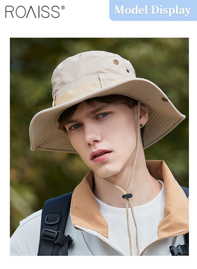 2 Pcs Anti-UV Bucket Hat, UPF50+ Sun Protection Outdoor Sports Climbing Beach Sun Cap, Breathable Sun Protection Suitable for Hiking Camping Safari